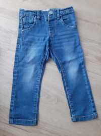 Name It spodnie dziecięce jeansy jeansowe niebieskie rozmiar 86 modne