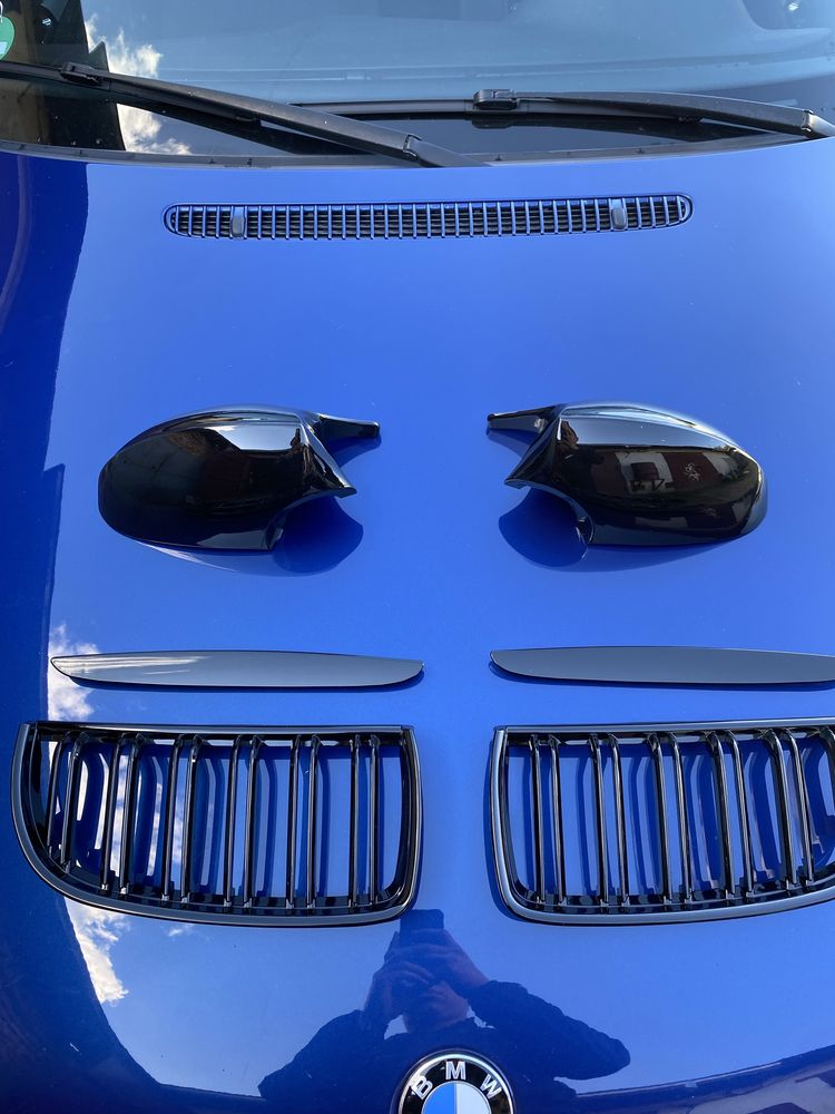 Ноздрі+накладки на зеркала bmw е90 e91 e92 BMW E90 E91 E92 решітки бмв