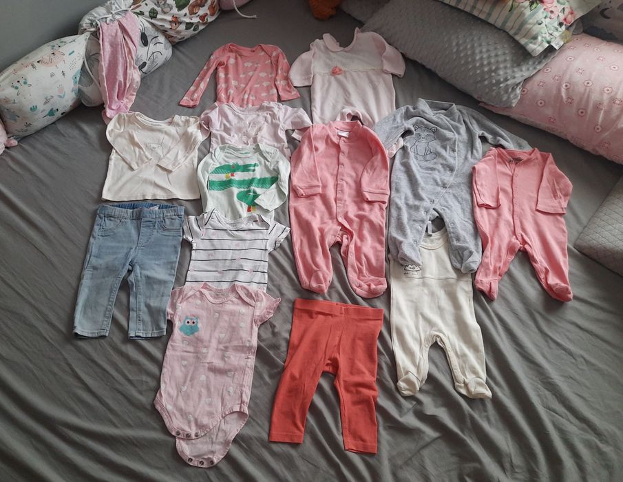 Zestaw ubranek dla dziewczynki 62-68