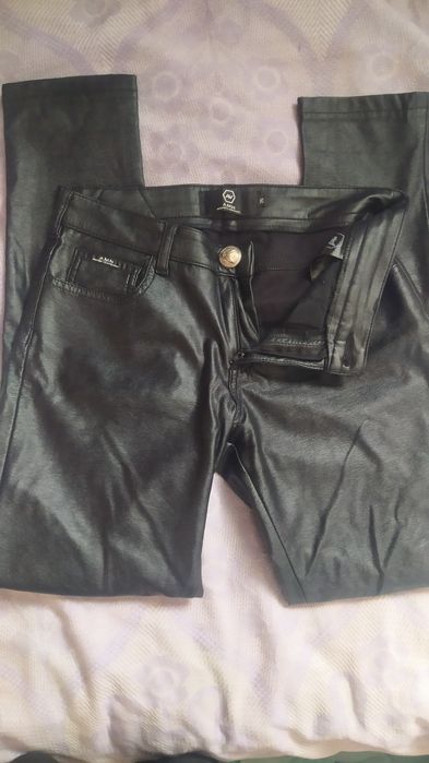 Натуральні Шкіряні утеплені штани