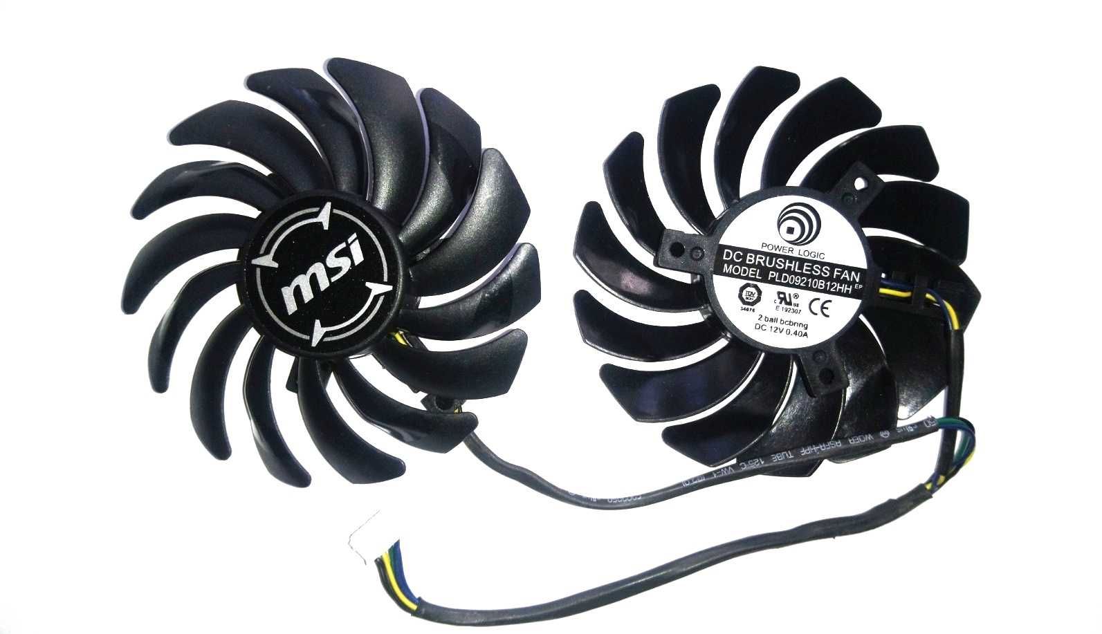 Кулери MSI 87 95 мм RX470-580 GTX1060/1070/1080 PLD09210B12HH