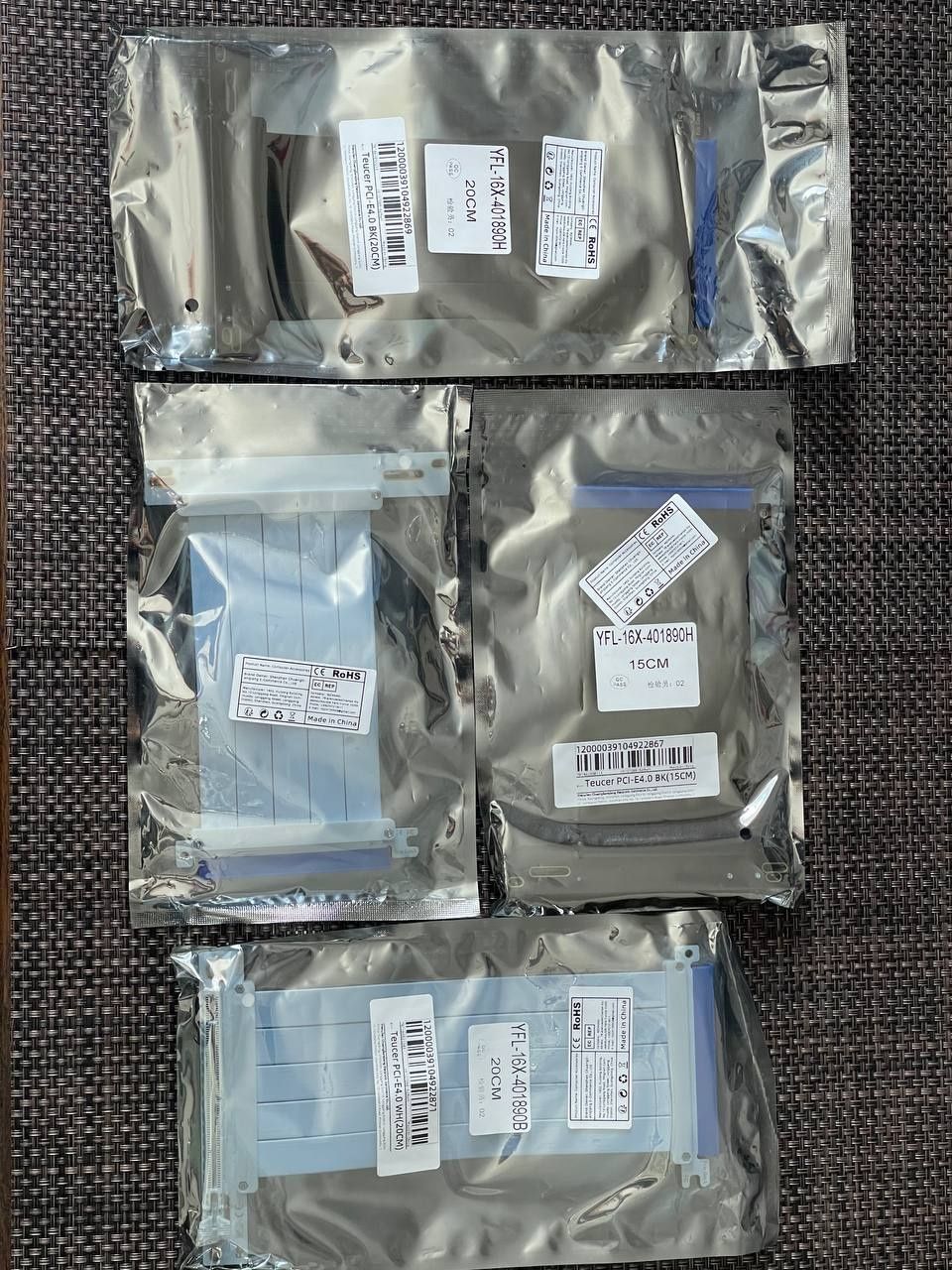 Riser Райзер pci-e 4.0 на 20 см 90 градусів