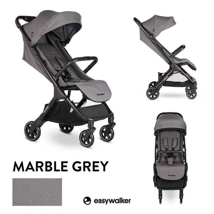 Nowy wózek spacerowy EASYWALKER JACKEY Marble Grey Kompaktowy 7,5kg!