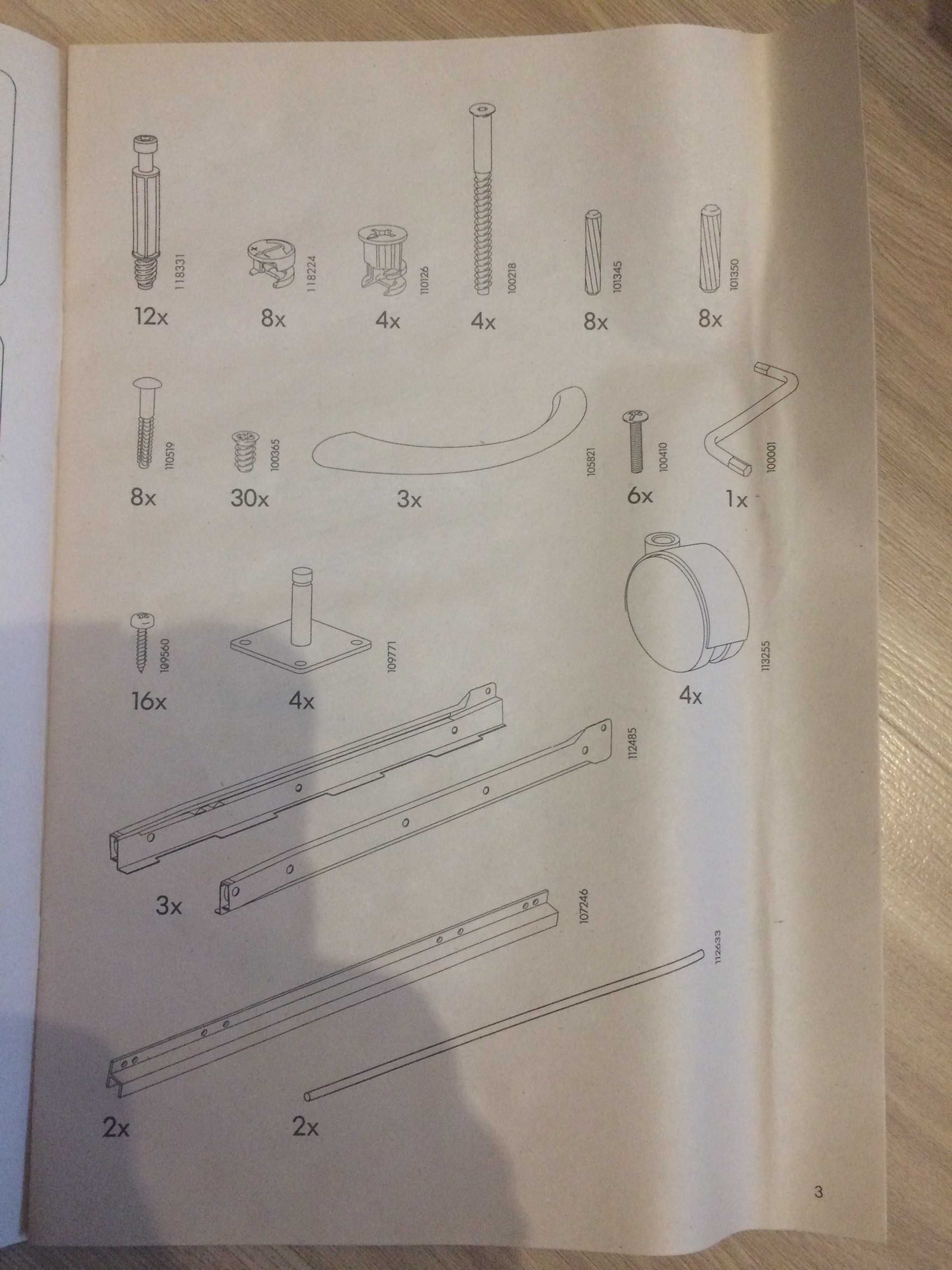 MIKAEL biały kontener z IKEA, 3 szuflady, NOWY, unikat! NEGOCJUJ