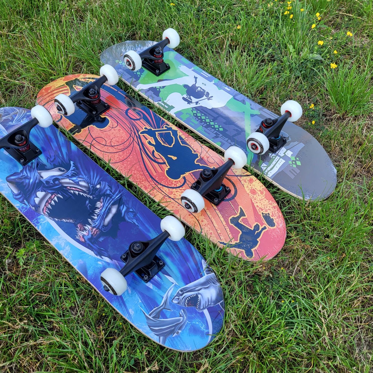 Дерев'яний скейт, скейтборд із клена для трюків