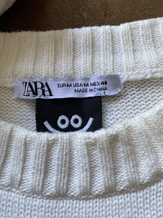 Свитер ZARA, светр ЗАРА білий розмір M,L