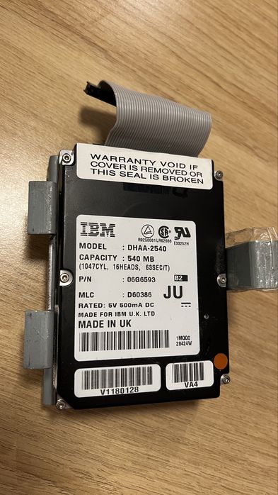 Dysk IBM DHAA-2540 Amiga 1200, Sanki + Kabel HDD