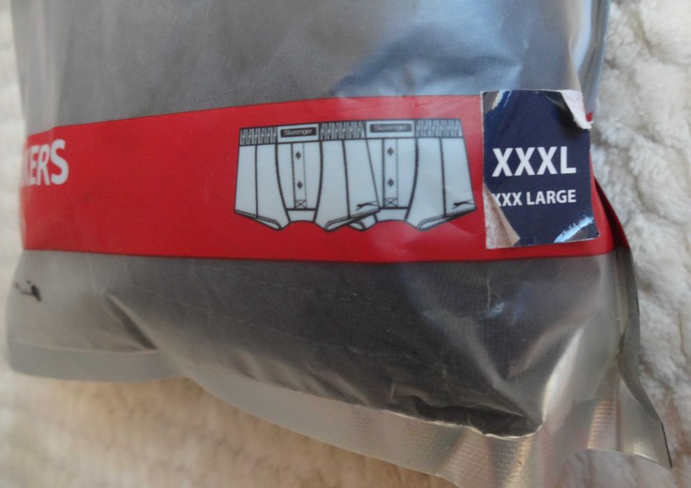 Slazenger - NOWE, w folii, 2 pary bokserek, rozm XXXL; białe i granat.