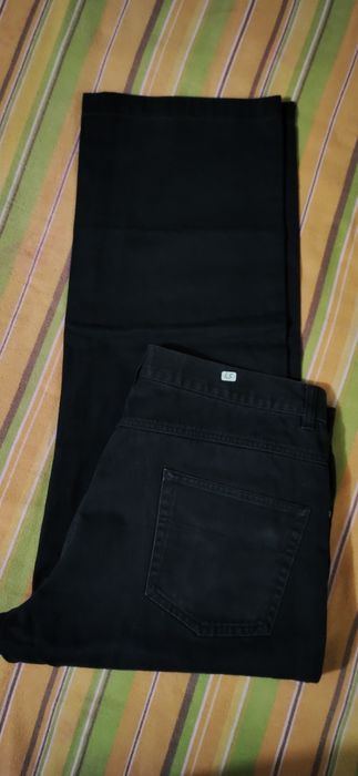 Calças sarja preto homem.