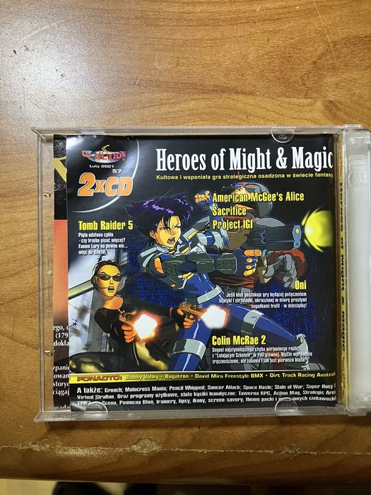 Gra na PC: Heroes „Of Might and Magic”: płyta,pudełko,instrukcja