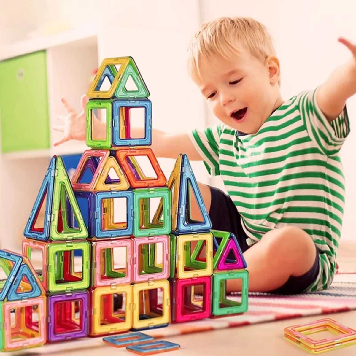 Klocki magnetyczne 50 elementów prezent na święta