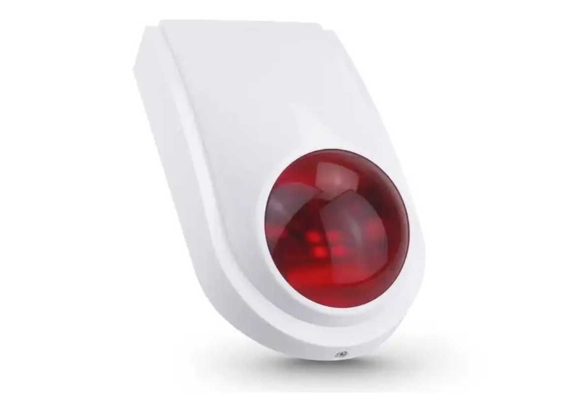 Bezprzewodowa Syrena Zewnętrzna Alarm 120Db 433Mhz