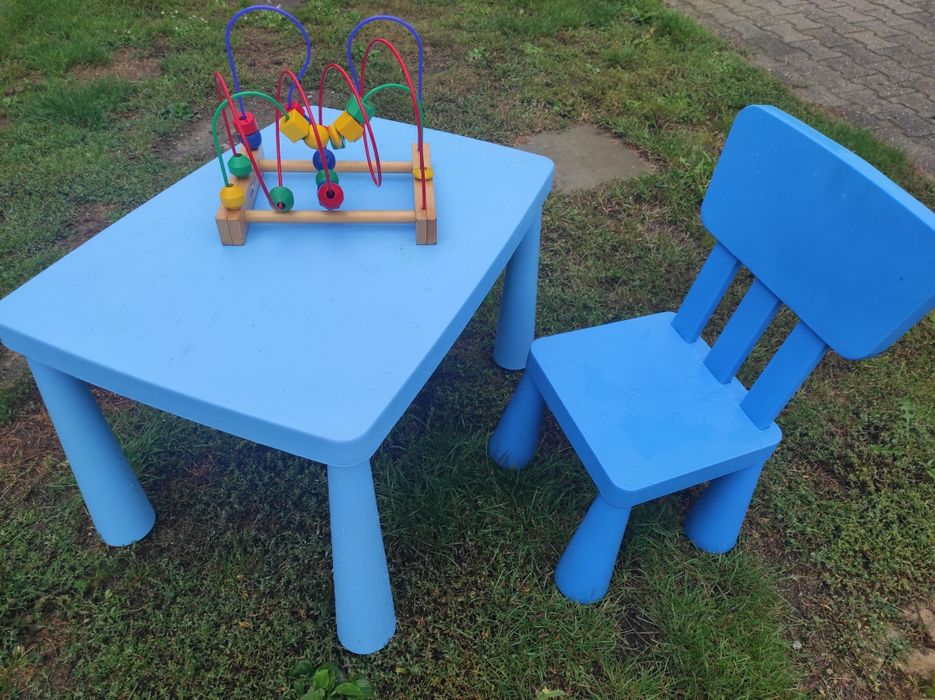 Stolik i krzesło mamut ikea