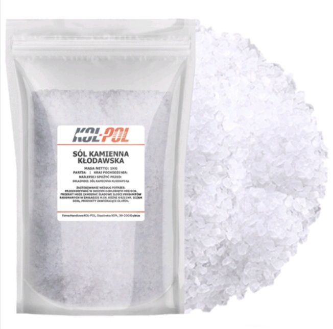Sól kamienna gróboziarnista niejodowana spożywcza Kłodawska 1kg