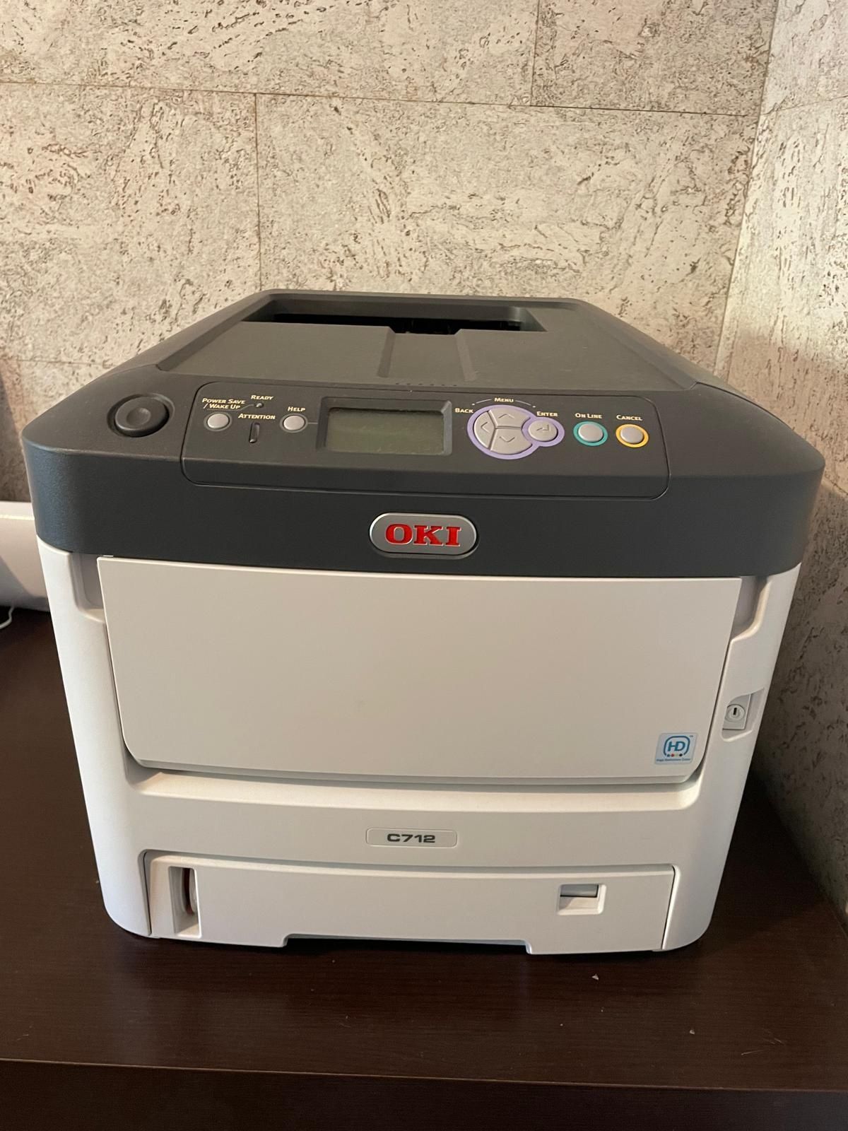 Impressora laser cores OKI como nova