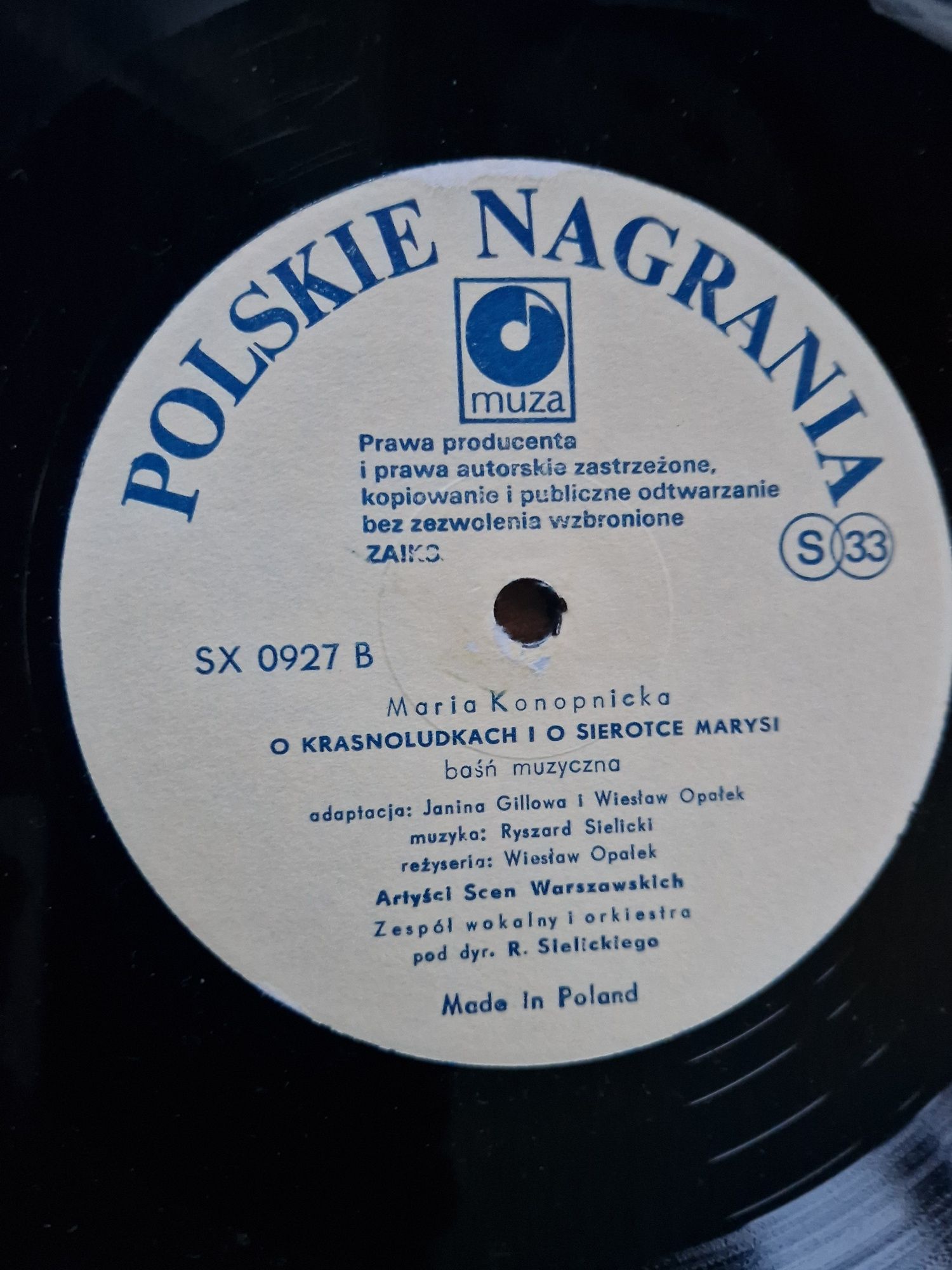 O krasnoludkach I o  sierotce Marysi,  płyta winylowa