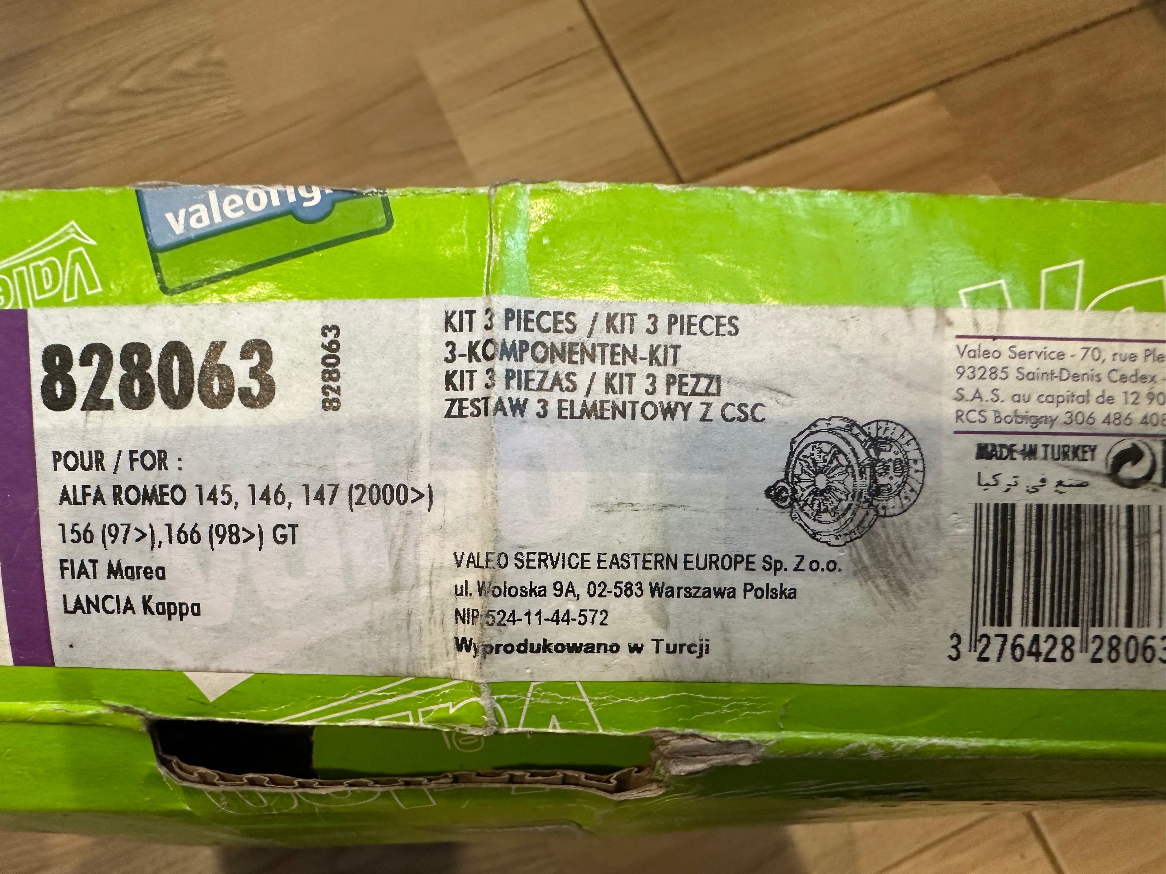 Valero 828063 Комплект зчеплення (сцепление) Alfa Romeo, Lancia, Fiat