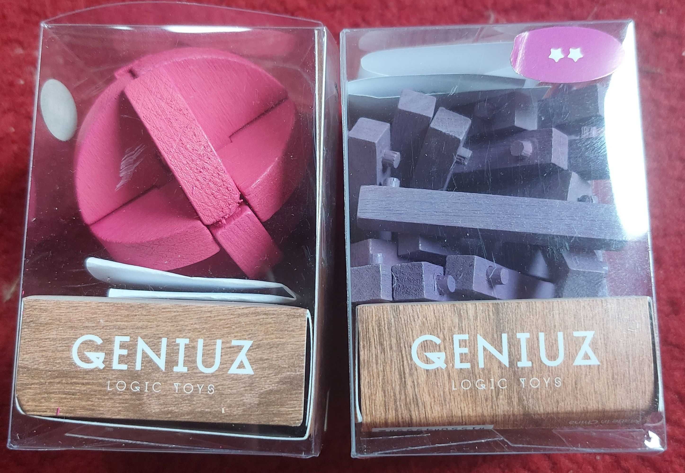 Drewnie puzzle 3D Geniuz 2 sztuki