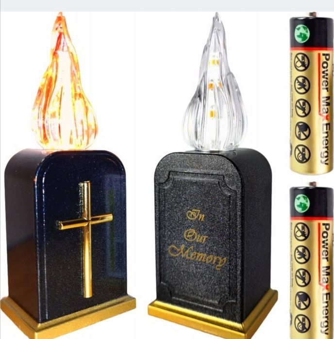 6szt. Wkład LED do zniczy 16cm z efektem ruchomego płomienia.