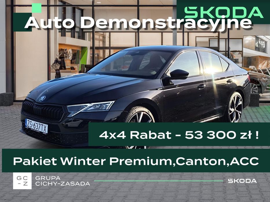 Skoda Octavia 4x4, Nawigacja, ACC, Canton, Pakiet Winter Premium, Dostępny od ręki!