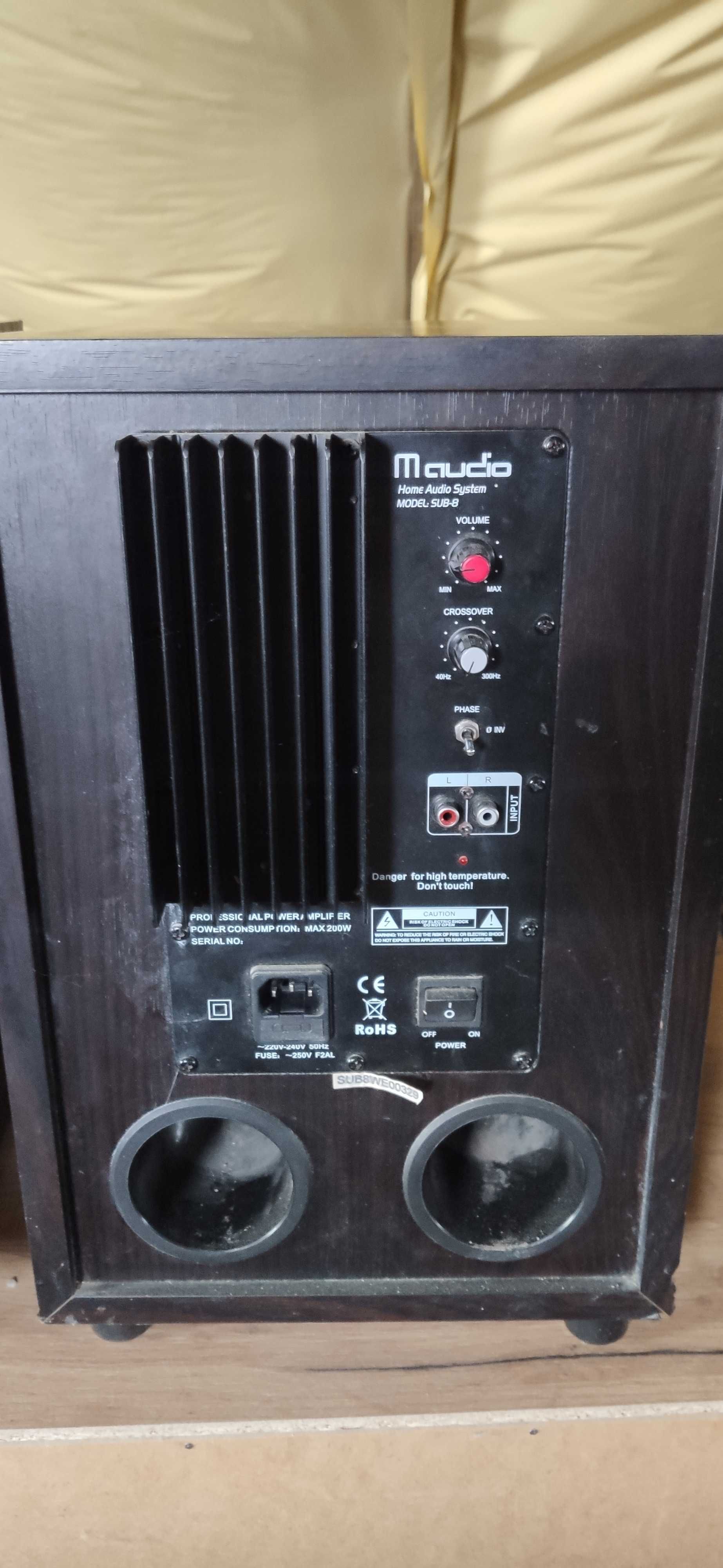 Subwoofer Maudio, Audio System, model SUB-8