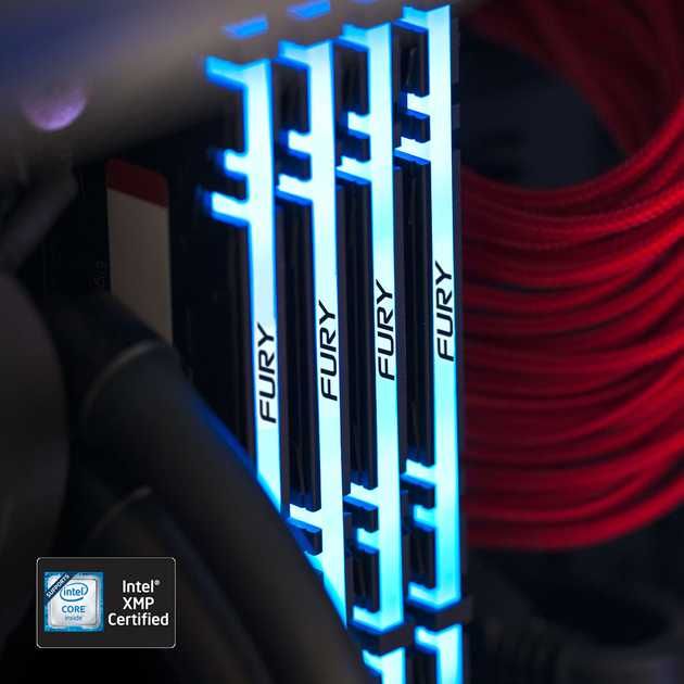 Kingston Fury DDR4 16GB (2×8GB) 3200MHz Renegade RGB Black