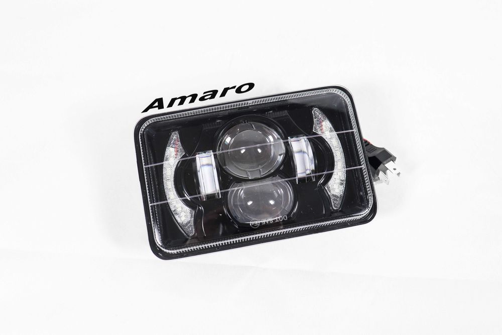 2 Faróis Led/Angel Eyes para Camião/Jipe/Moto (Retangulares) Nº2|NOVOS