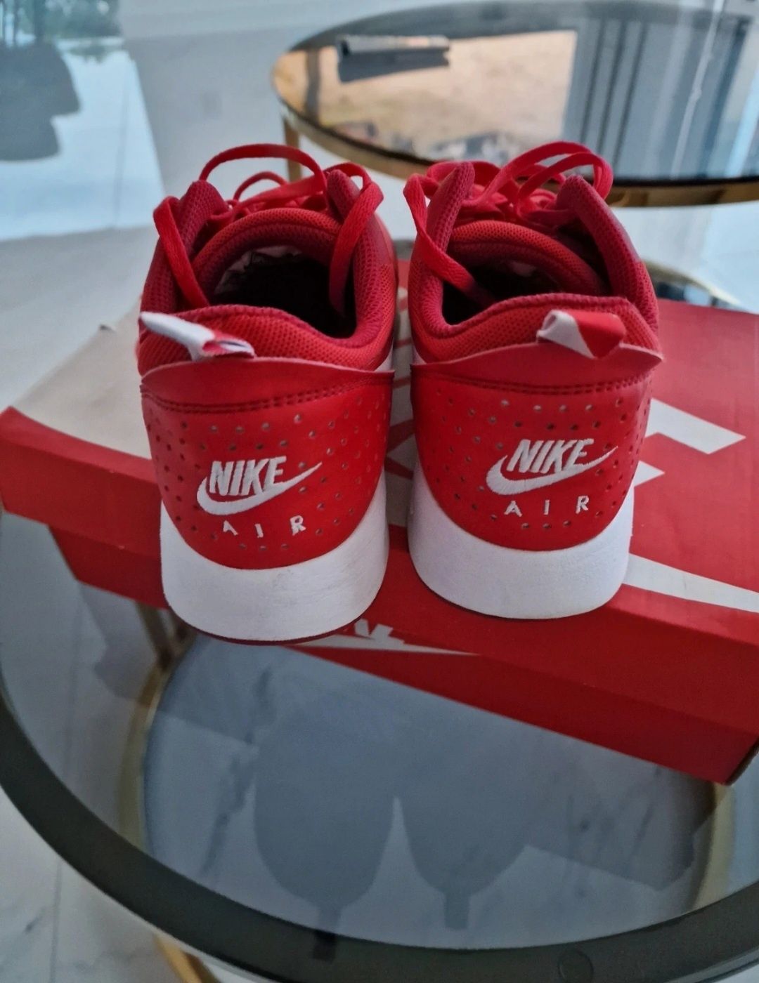 Sneakersy nike air max tavas GS czerwone 40