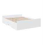 Cama Vida XL, com gavetas - cor branca - 140x190cm