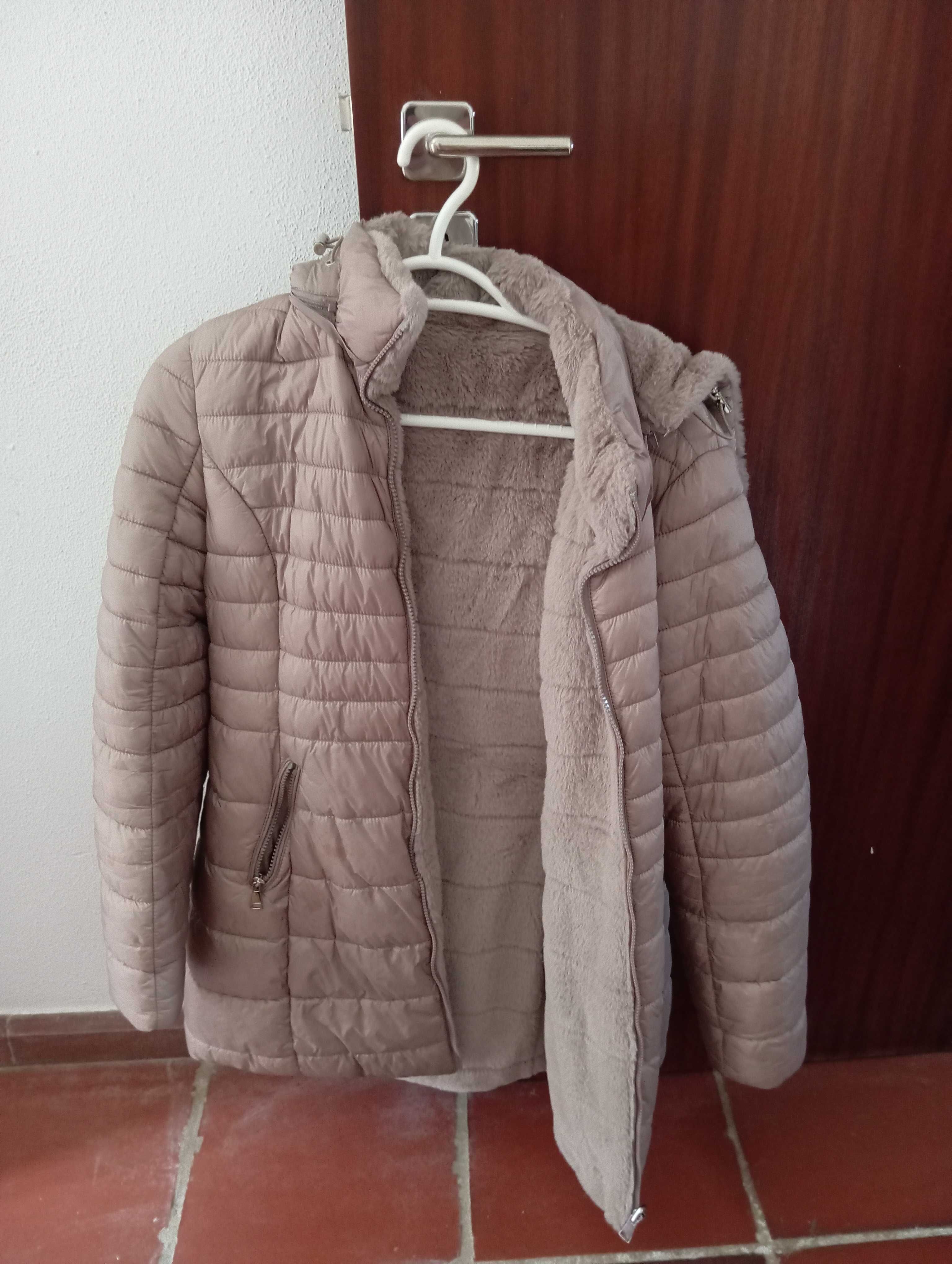 Casaco de inverno com pêlo por dentro, M/L