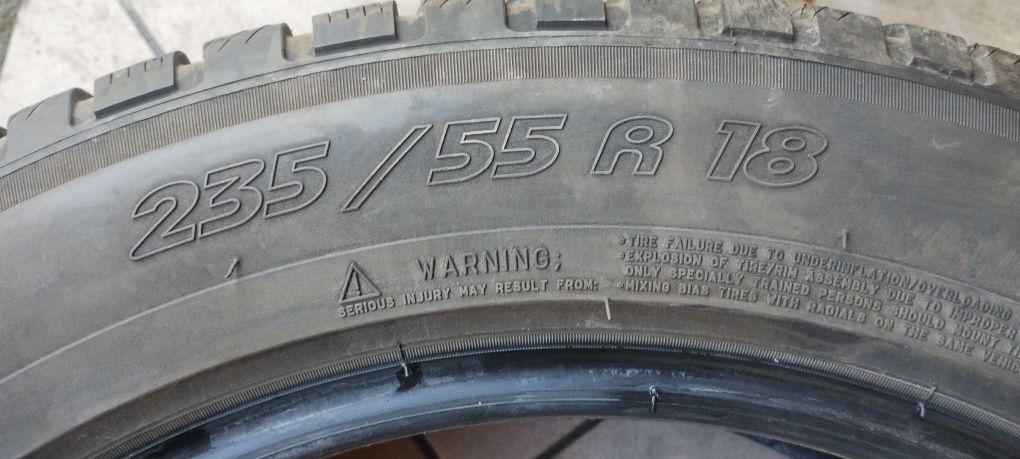 235/55R18 opony komplet Michelin pilot Alpine   zimowe