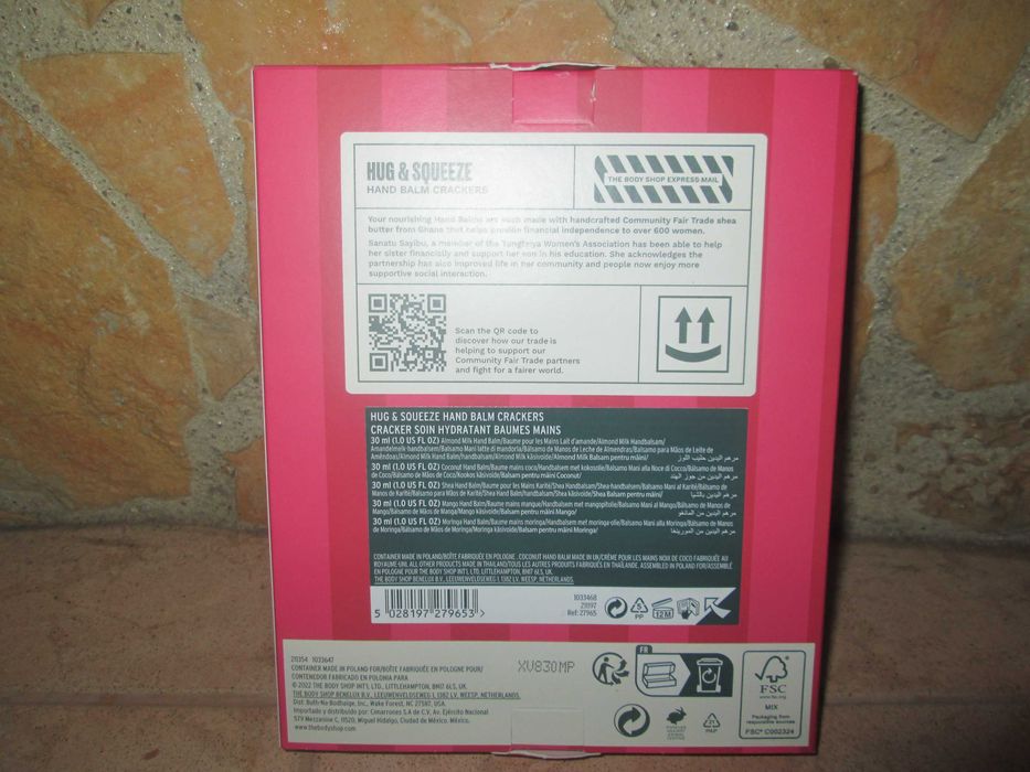 The Body Shop, Bálsamo para Mãos, 5 unid., VEGAN - NOVO