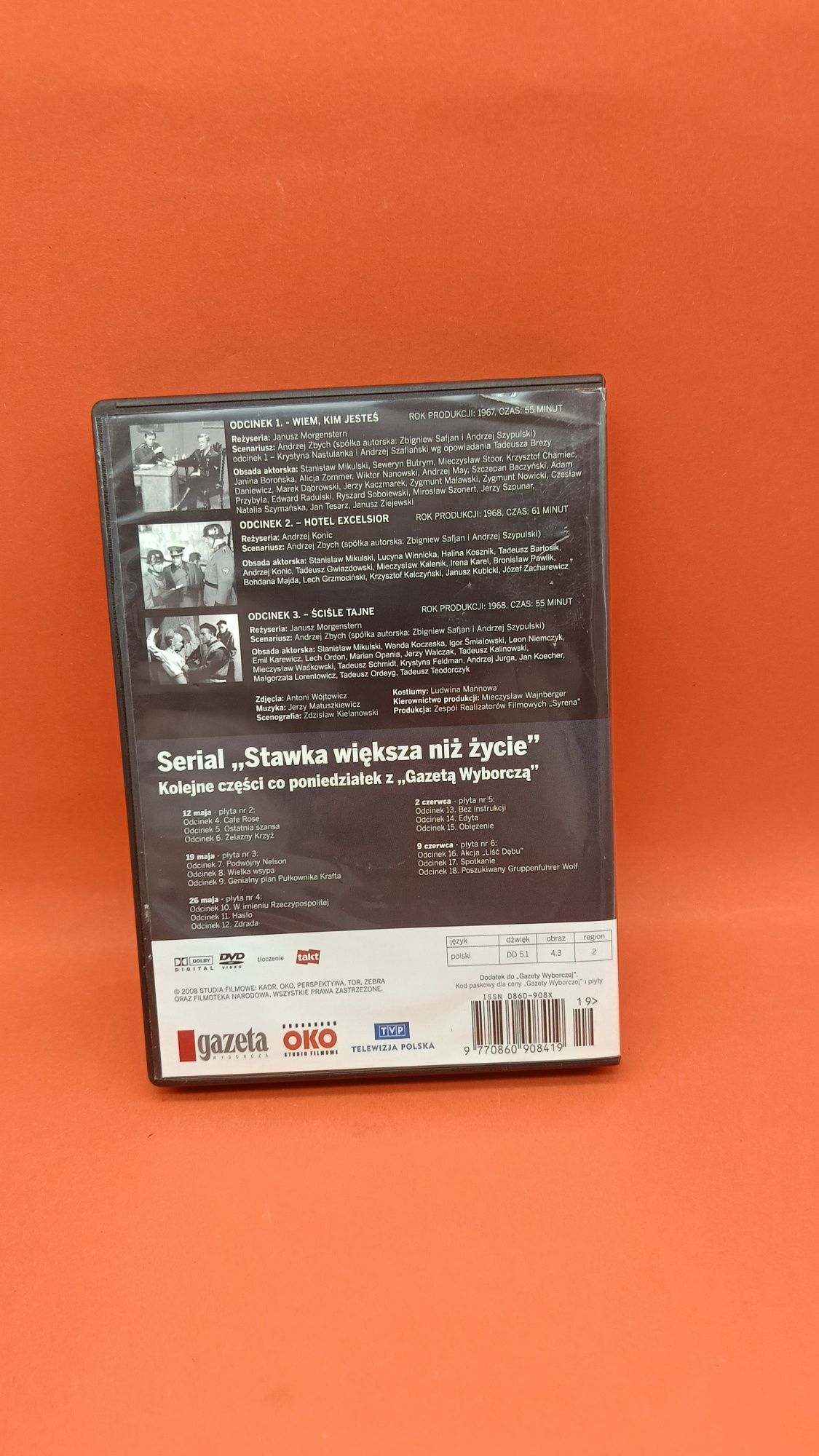 Stawka większa niż życie Odcinki 1-18 6xDVD