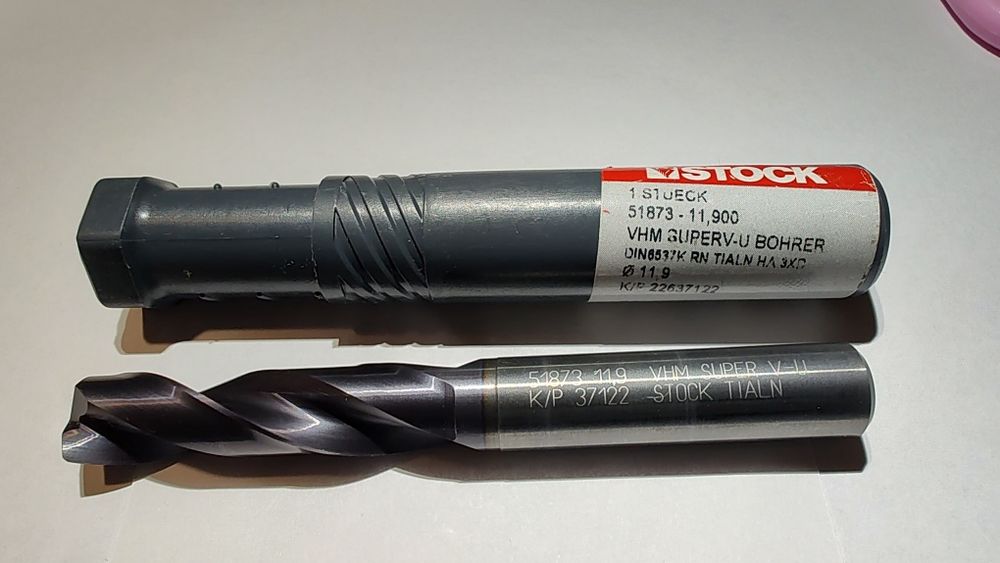 Свердло STOCK TIALN VHM SUPERV-U 11,9 мм з твердого сплаву