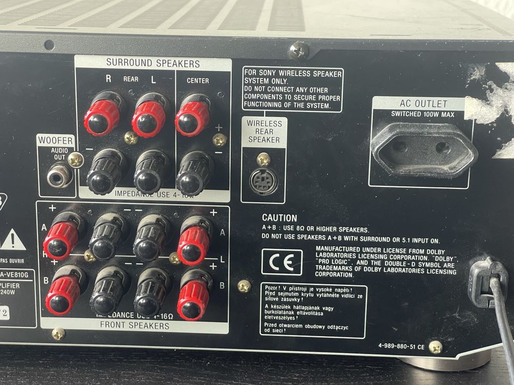 SONY Amplificador TA-VE 810G