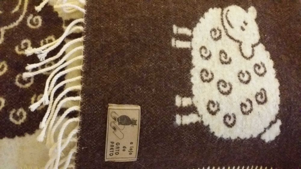 Manta 100% pura lã virgem -  Ovelhas