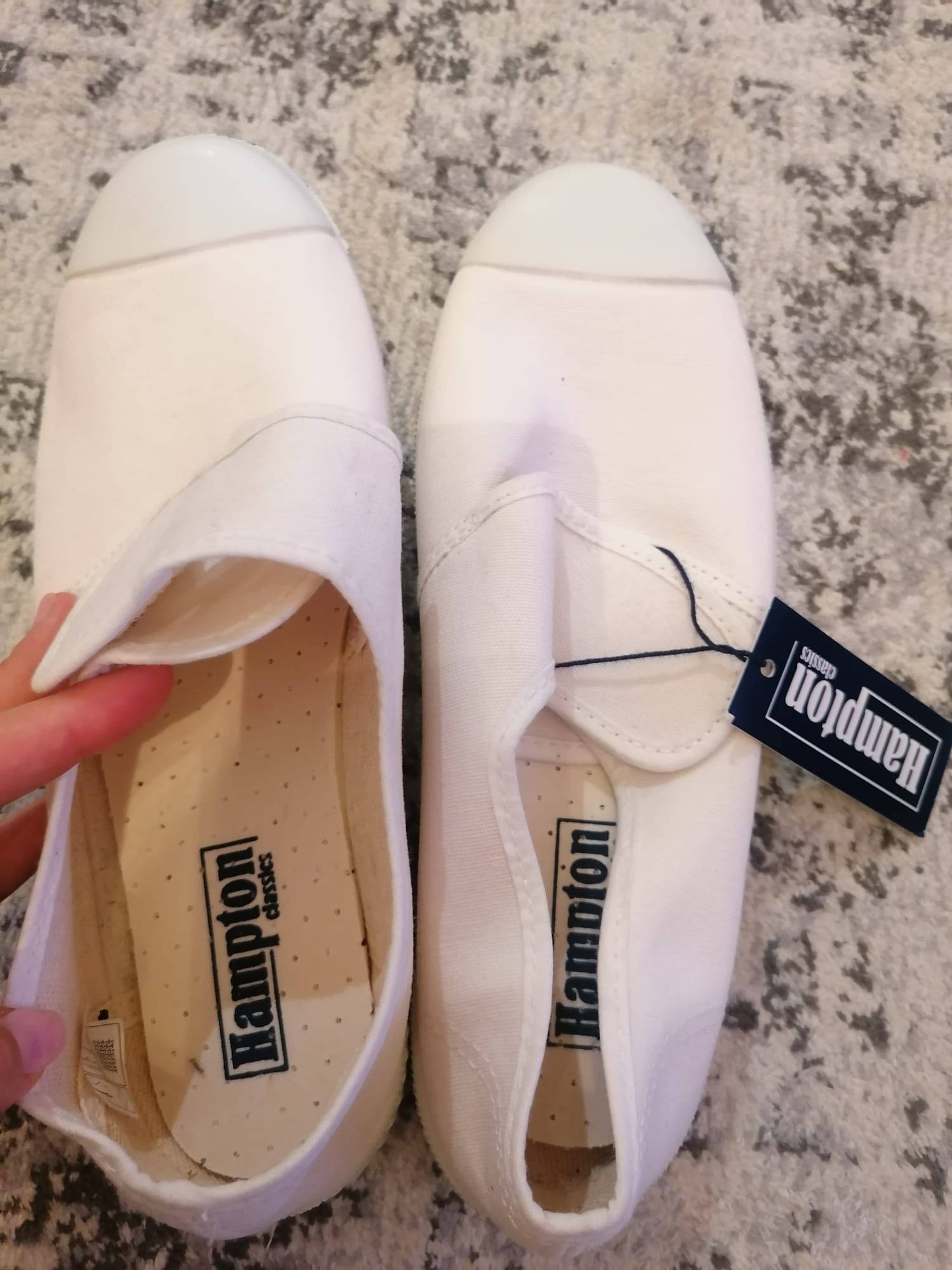 Sapatos Hampton Classics Brancos Novos Com etiquetas