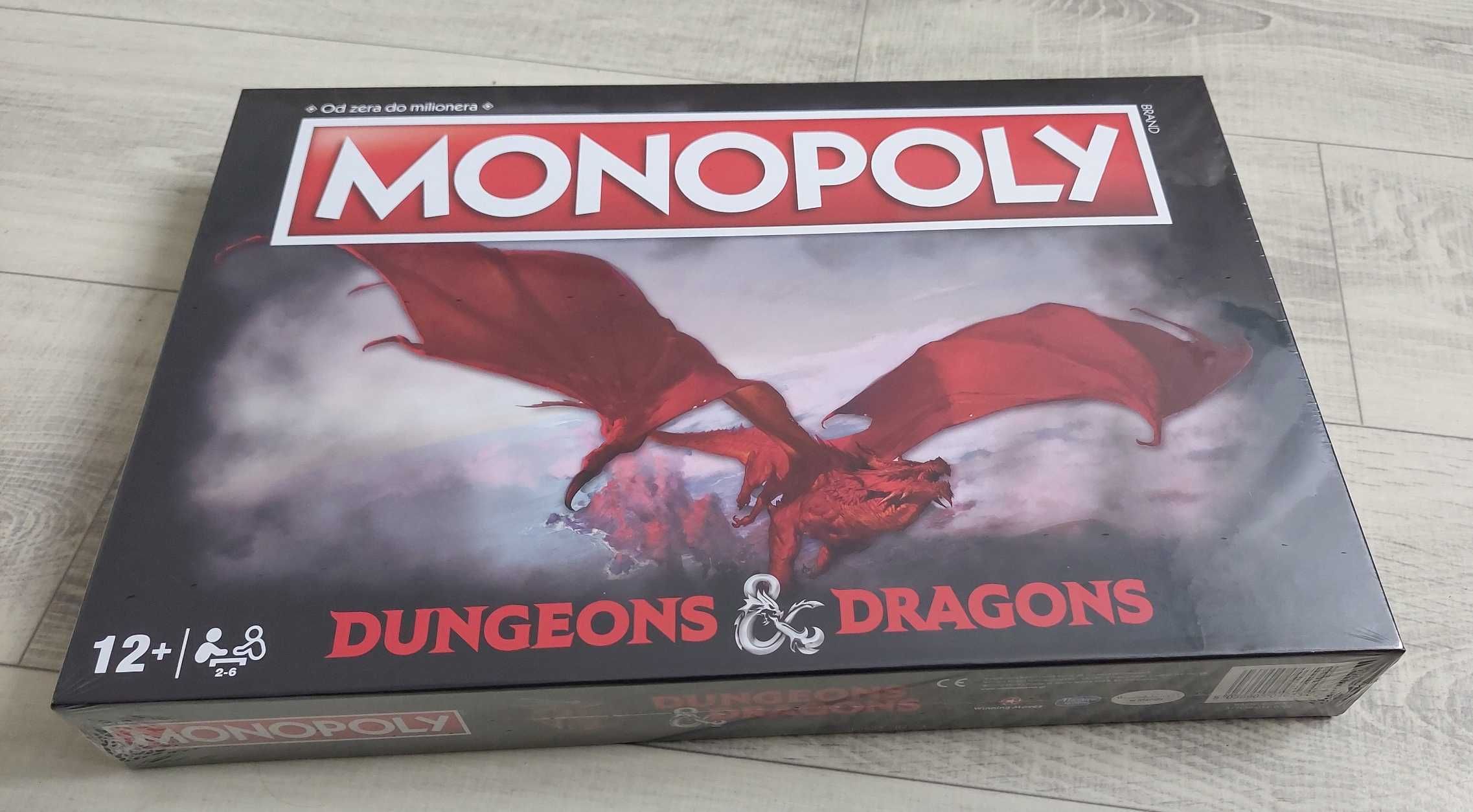 Planszówka Monopoly Dungeons& Dragons; fabrycznie nowa