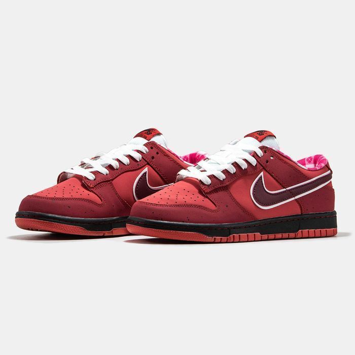 Унисекс кожаные кроссовки Nike SB Dunk Low Lobster найк данк лобстер