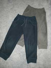 Spodnie 2 pary dresowe polarowe F&F rozmiar 98