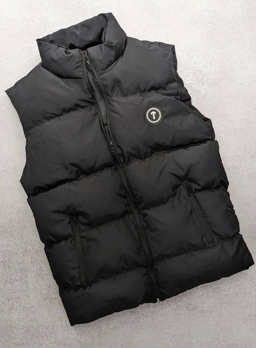 САМАЯ НИЗКАЯ ЦЕНА!Мужская жилетка безрукавка Trapstar осень черная жил