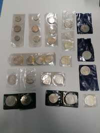Varias moedas de coleção