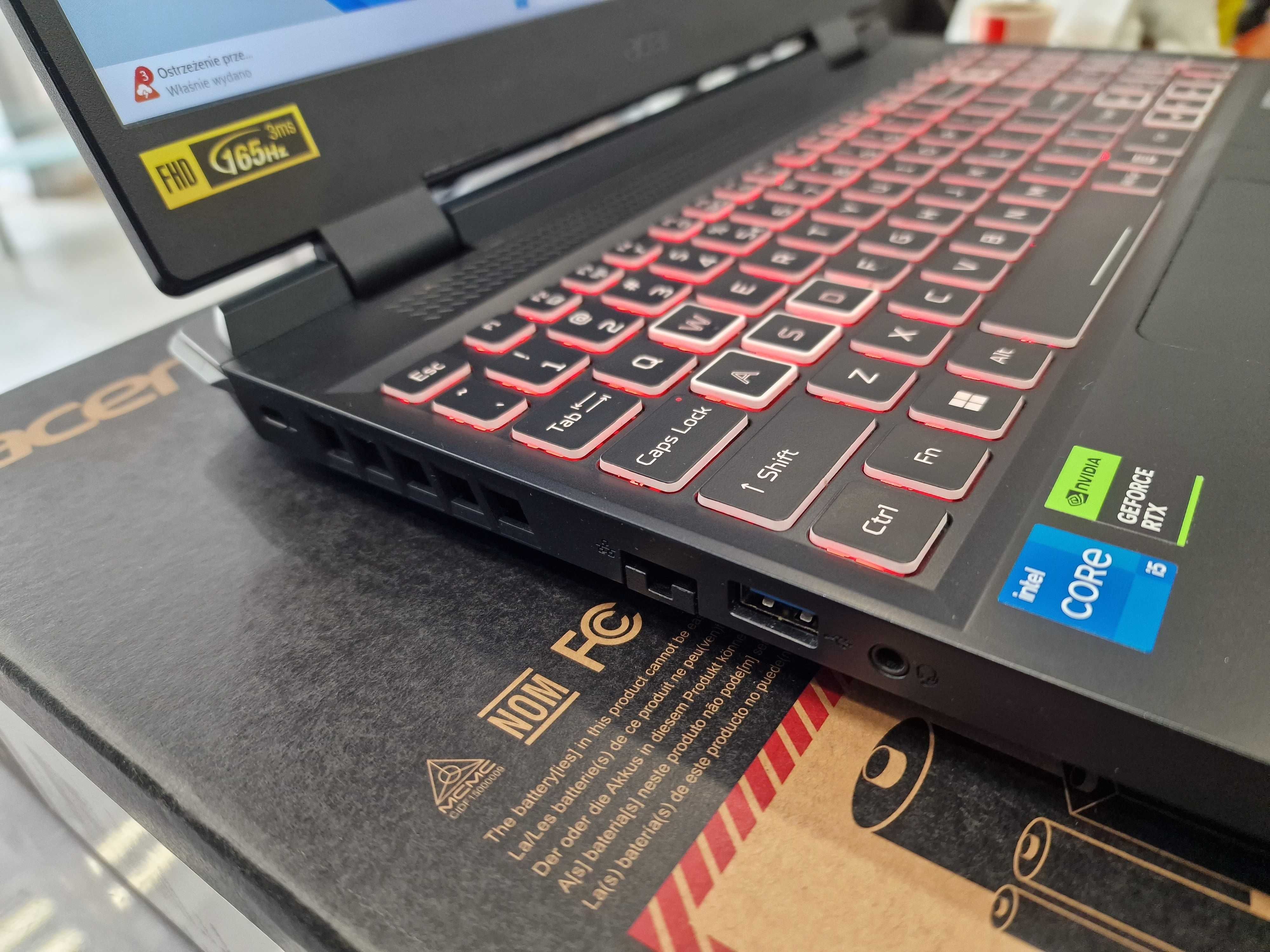 Acer Nitro 5 AN515-58/ i5-12500H/ 16GB/ 512GB/ RTX 4050 6GB/ W11/ G A-