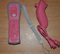 Comando Nintendo Wii Cor-de-rosa + Nunchuk