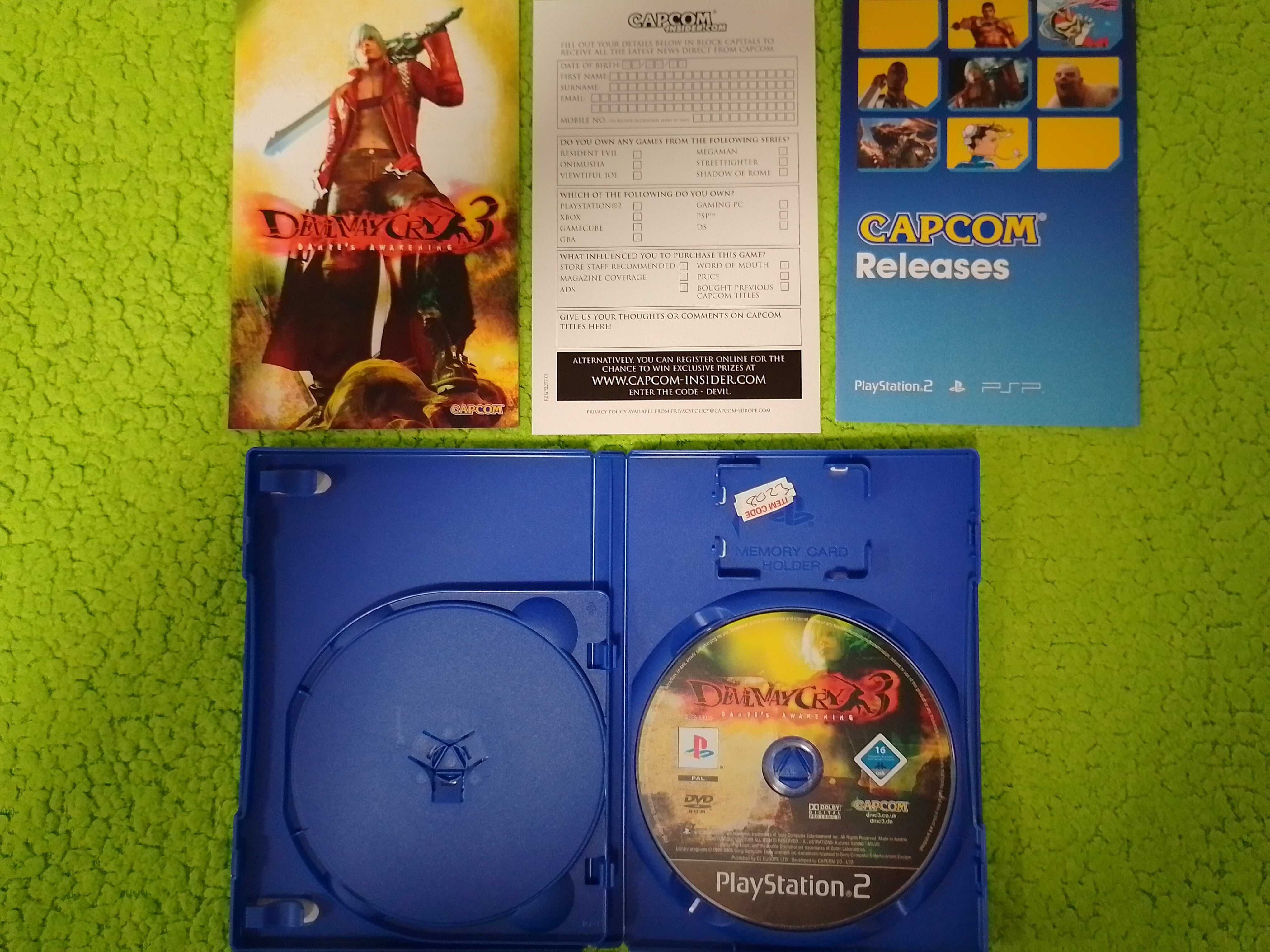 Devil May Cry 3 Dante's Awakening PS2 komplet