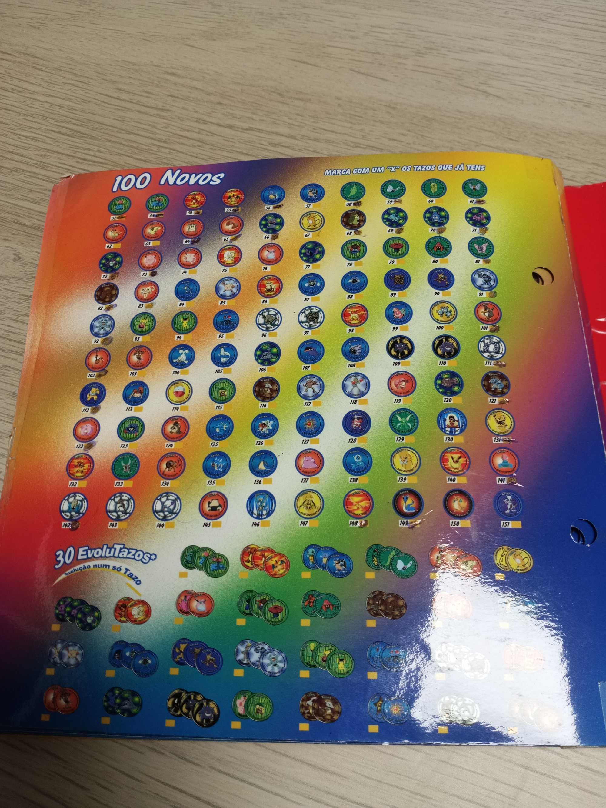 Caderneta Pokémon tazos 2