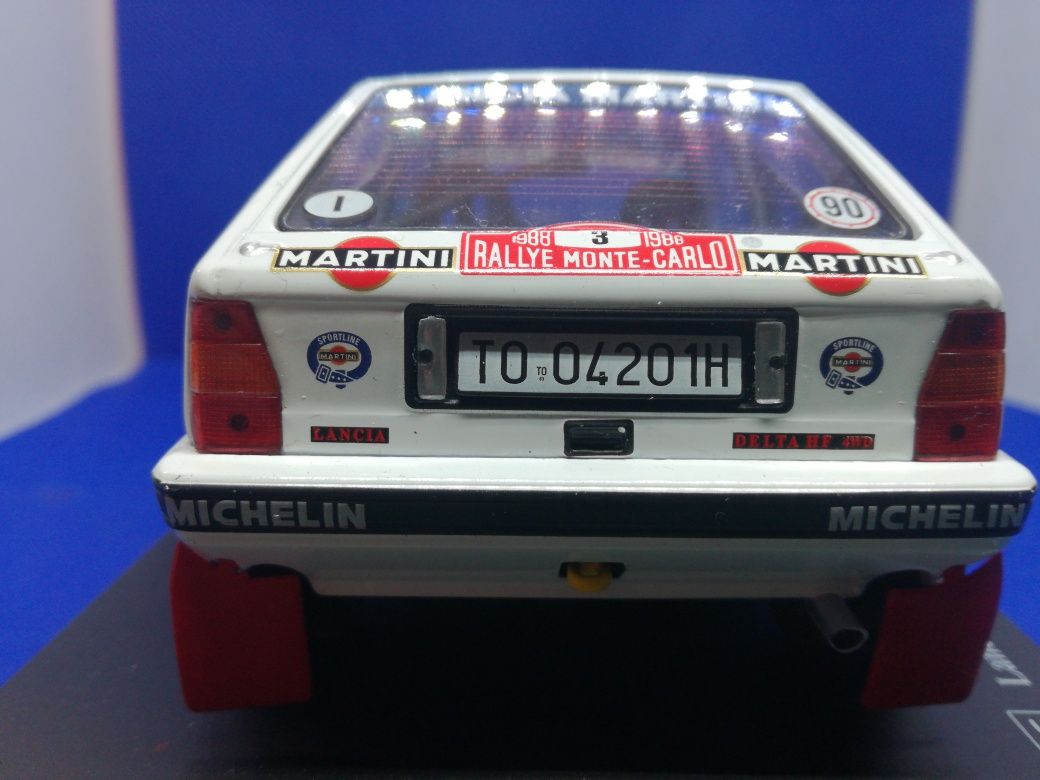 N. 140 Miniatura escala 1/28 Lancia Delta Bruno Saby RMC 1988