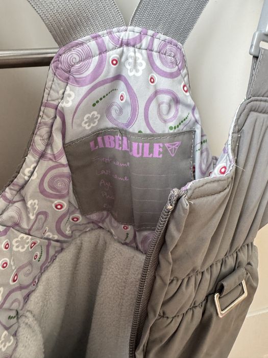 Zimowy komplet dla dziewczynki kurtka różowa i kombinezon Rozmiar 98