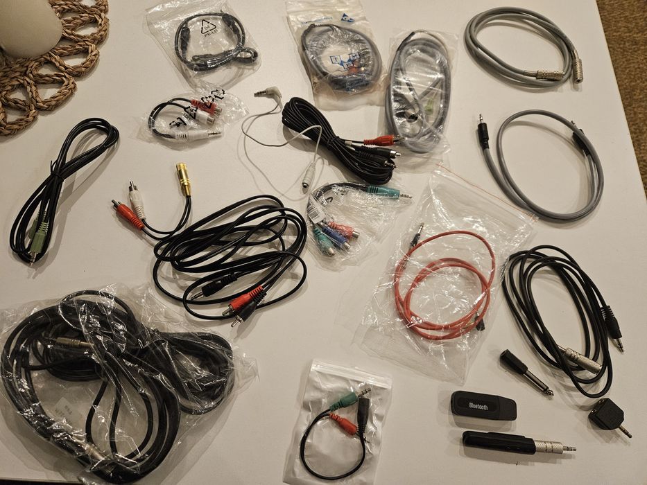 Kable audio muzyczne Jack mini-jack DIN5 Chinch, przejściówka i inne