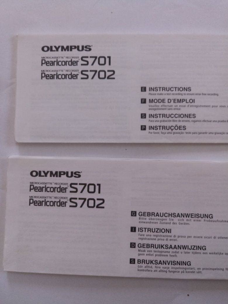 Dyktafon Olympus Pearlcoder S701